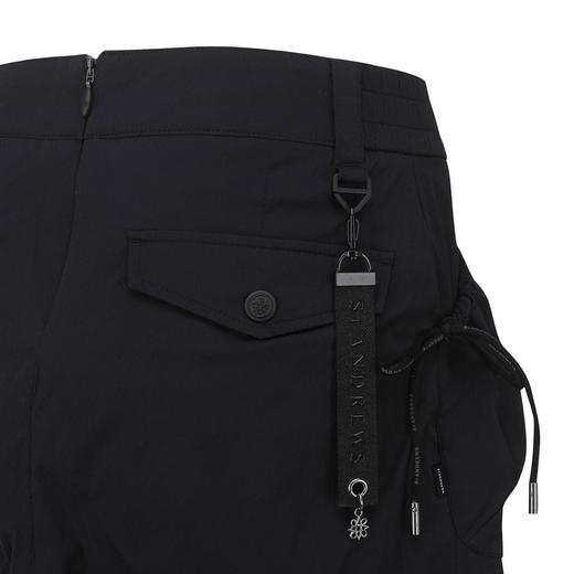 St家新款女士松紧腰女装中长款半身裙来啦！上身就是sporty酷girl！宽松裙版包容性强，修饰的腿更加修长，喜欢她散摆的打褶，灵动散发着活力！ 商品图5