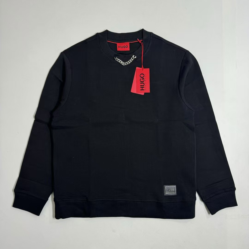 原单正品 HUGO BOSS雨果黑马衔索套头衫，S-XXL