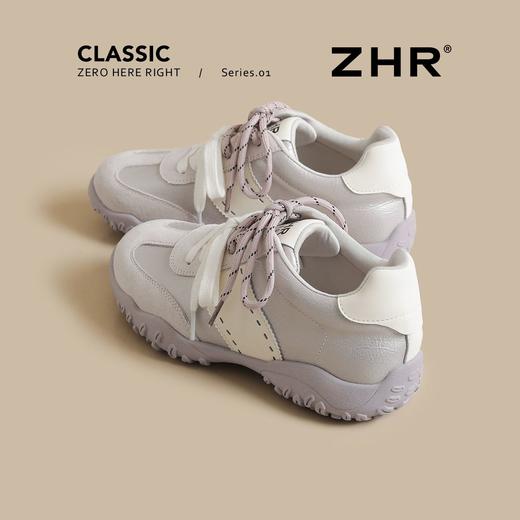 【头层猪皮】ZHR软底增高阿甘鞋百搭轻便德训鞋新款户外休闲鞋女 商品图5