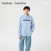 【balaOne】巴拉巴拉童装儿童长袖衬衫女童男童2026新款春装条纹 商品缩略图0