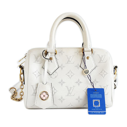 【95新】LV路易威登M11276白色全皮镂空speedy 20手提单肩包女士240126AK12 商品图0