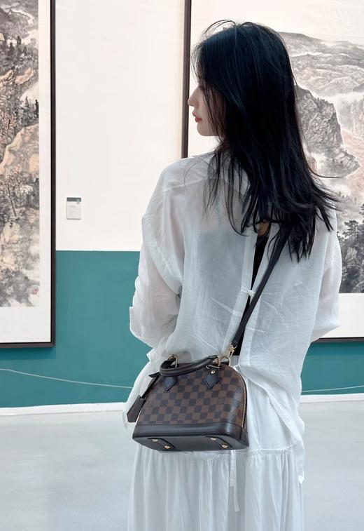 海外进出专柜版LV宝藏款贝壳棋盘格包手提单肩斜挎 商品图11