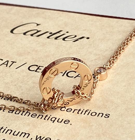 独家对版CNC数控精雕 精工高定 卡地亚Cartier 经典Love双层大饼项链 精致简约的一款，玫瑰金百搭不挑肤色 无论是简约基础搭配还是华丽礼服都能轻松驾驭~ 商品图4