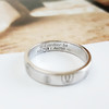 【95新】Cartier卡地亚B4050954 18K白金双C生日快乐logo戒指54号、宽度3.9mm中性款190126NJS41 商品缩略图3