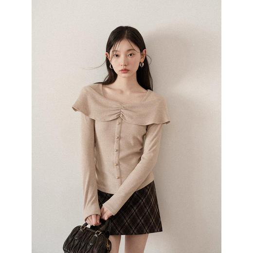 法式甜美一字肩针织-纪念日百货门店同款169264950 商品图0