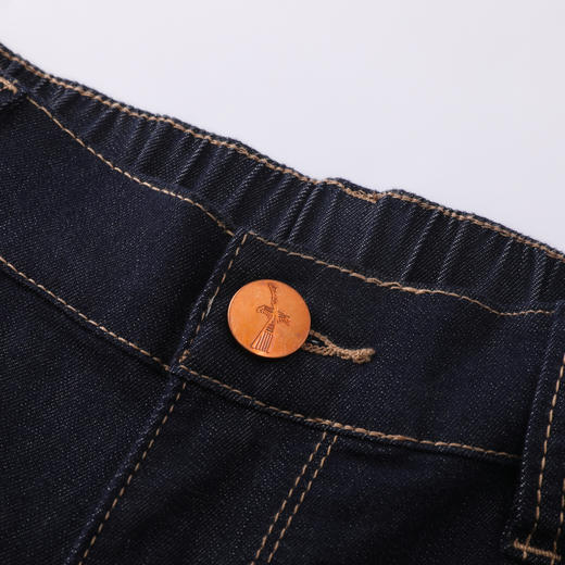 GXG男装【含桑蚕丝】26夏季经典原色水洗松紧腰男式直筒牛仔裤K&C 商品图7