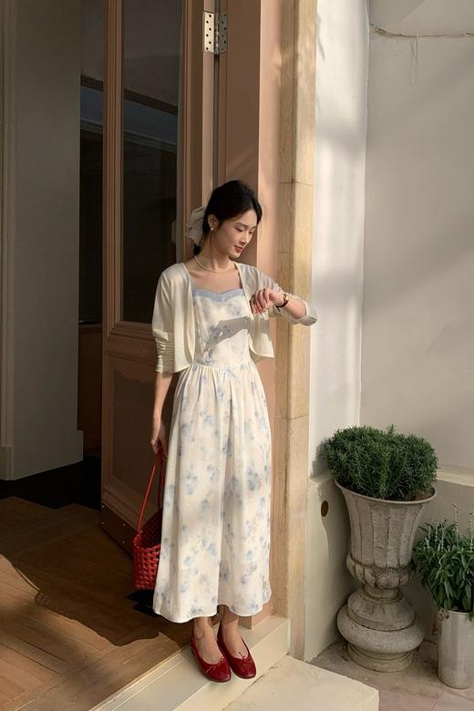 amadella 浪漫清新碎花开衫收腰连衣裙 22276 商品图3