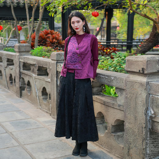 【2026春节款-现货】曳紫生姿民族风马甲 商品图3