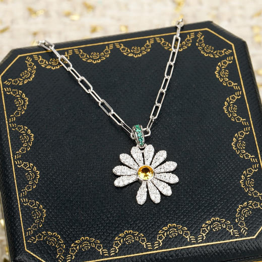 彩宝系列-雏菊满钻项链（XTY） 商品图3