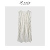 04-1潘依绣丁丁宠粉复古时髦竖撞色条纹无袖连衣裙Q3265 商品缩略图0