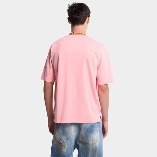 DSQUARED2 男士字母徽标刺绣棉质圆领短袖T恤 粉红色 S74GD1542 D20108 249 商品图3