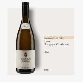 Les Petits Lieux Bourgogne Chardonnay 2023伯禄酒庄勃艮第霞多丽干白葡萄酒2023