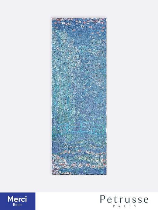 【贝图丝 x 奥德赛博物馆合作款】莫奈 · Harmonie 睡莲池  真丝长巾 商品图5