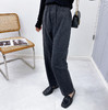 羊毛法兰绒长裤！2026两色松紧腰秋冬女式厚款羊毛法兰绒毛呢休闲裤子西裤！ 商品缩略图2