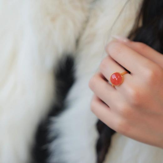 2026鸿运珠宝 9折！【南红戒指耳钉合集链接】 商品图1