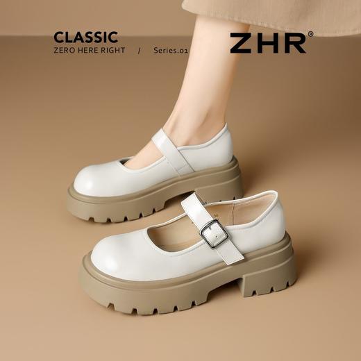 ZHR则则复古厚底增高玛丽珍单鞋浅口2026春季新款jk甜美小皮鞋女 商品图7
