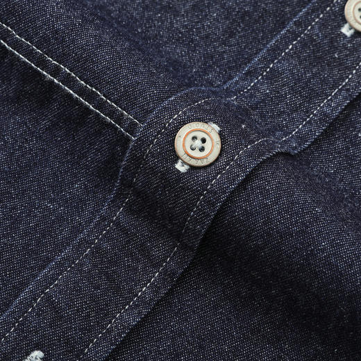 GXG男装26春季时尚翻领复古简约牛仔外套通勤男式长袖休闲衬衫K&C 商品图6