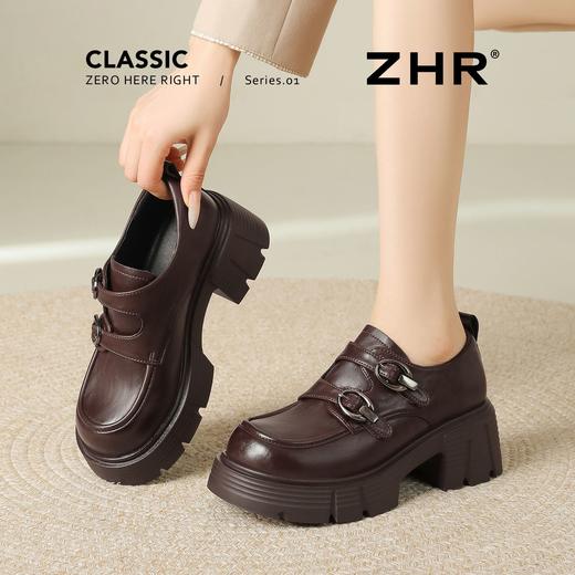 ZHR则则时尚百搭厚底增高深口单鞋2026春季新款轻便舒适通勤女鞋 商品图7