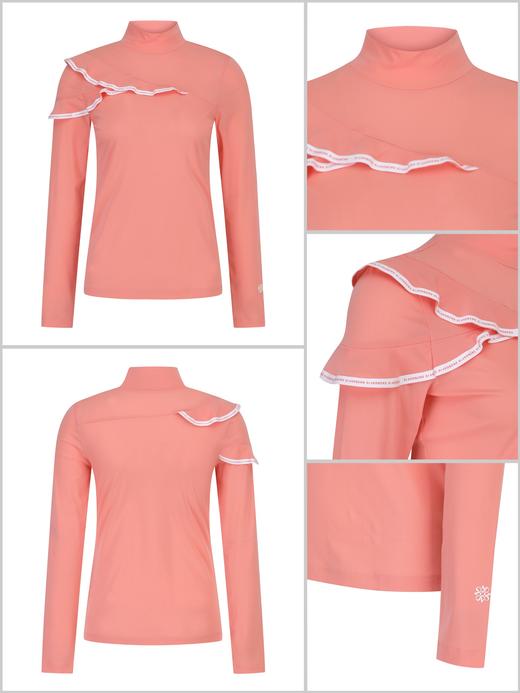 St家早秋新款女士外穿式立领打底衫来了！原单❗洋气时尚，百搭型的春夏秋都相当实用的单品，体感非常惊艳，软软糯糯非常亲肤弹力又大！清新明快的配色超显肤白，大方得体还附带瞬间减龄的效果！ 商品图4