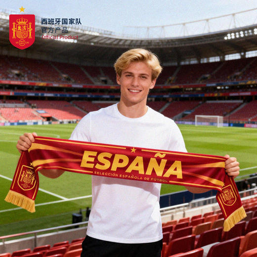 【官方正版】西班牙国家队｜红色印花围巾加油助威周边足球迷 商品图3