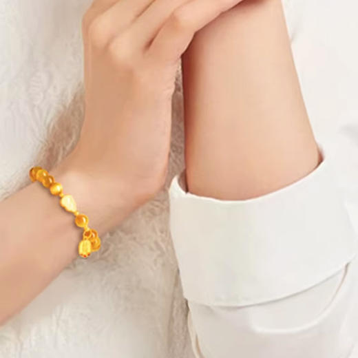 玉见福禄·天然帝王金虎眼精品手串 商品图2