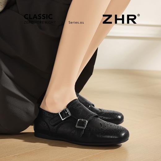 ZHR则则复古布洛克雕花深口单鞋女2026春季新款轻便舒适气质女鞋 商品图8
