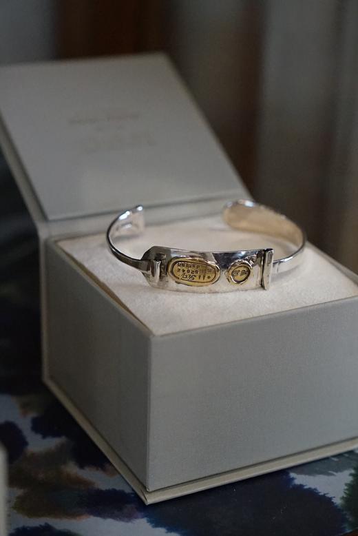 Atelier d'antan 银质古董勺形手镯(Crepe Spoon Bangle B122) 商品图0