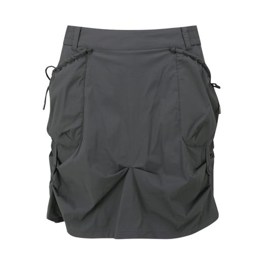 St家新款女士松紧腰女装中长款半身裙来啦！上身就是sporty酷girl！宽松裙版包容性强，修饰的腿更加修长，喜欢她散摆的打褶，灵动散发着活力！ 商品图1