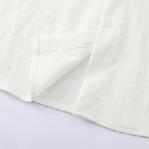 GXG男装【7A抗菌】26春季日常休闲凉感透气简约翻领男式长袖衬衫K&C 商品图7