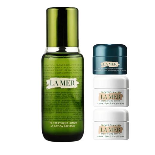 【跨境仓发货】LAMER海蓝之谜精粹水150ml+经典面霜7ml*2+奇迹晚霜7ml*1  (美仓)   请单拍-合并订单不发货 商品图1