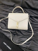 YSL Cassandra 白金 鱼子酱牛皮 中号 信封 斜挎包 商品缩略图0