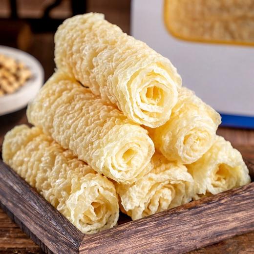 火锅粉面的完美搭档 云南黄金豆皮卷 也叫响铃卷 精选原料 根根精品 脆爽嫩滑 豆香浓郁 |百里食 0129 商品图0