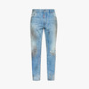 DSQUARED2 男士字母徽标贴片做旧牛仔裤 蓝色 S74LB1917 D30011 470 商品缩略图0