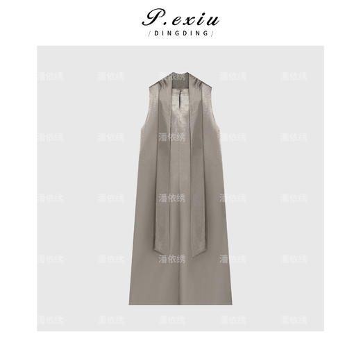 04-3潘依绣丁丁宠粉法式无袖高级感连衣裙Q18992 商品图1