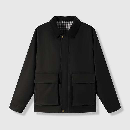 GXG男装【工装口袋】26春季时尚复古休闲简约翻领男式行政夹克K&C 商品图4