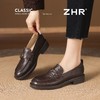 ZHR则则头层羊皮山茶花复古乐福鞋女2026新款舒适柔软平底小皮鞋 商品缩略图7