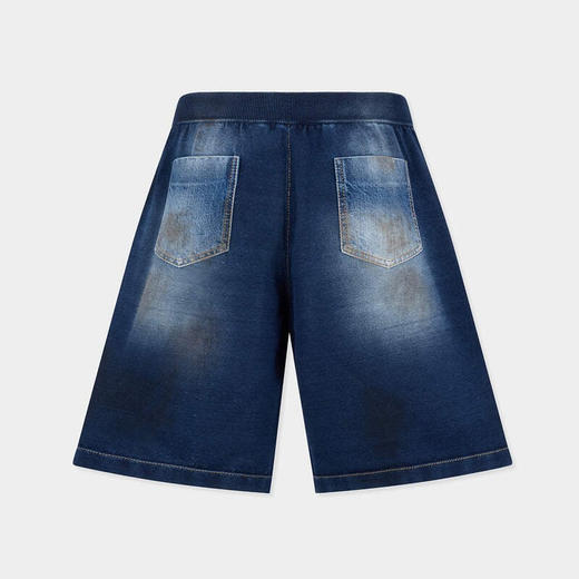 DSQUARED2 男士字母徽标标签棉质休闲短裤 藏蓝色 S74KB1108 D13192 470 商品图1