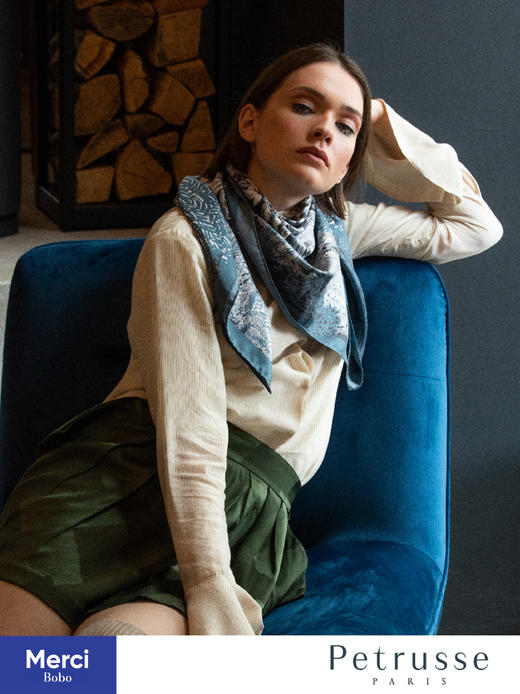 Petrusse 贝图丝 Eve soie 秘林幽梦 真丝方巾 商品图10