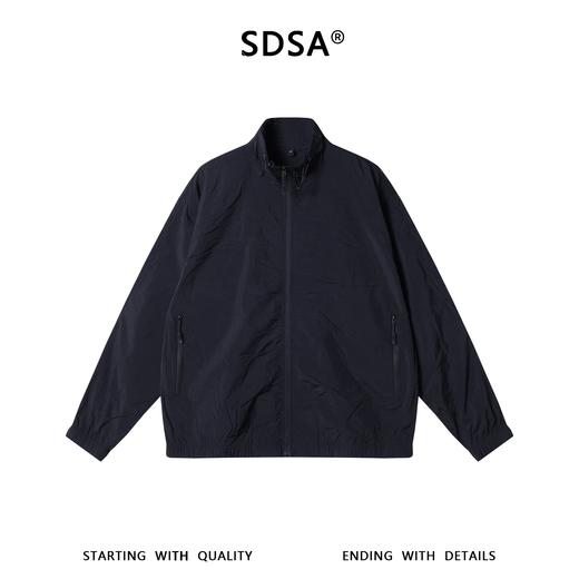 266093SDSA男士春夏新款痞帅男装潮牌时尚纯色拉链立领夹克外套百搭宽松 商品图1