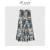 04-1潘依绣丁丁宠粉复古印花时髦松紧腰半身裙Q6941 商品缩略图1