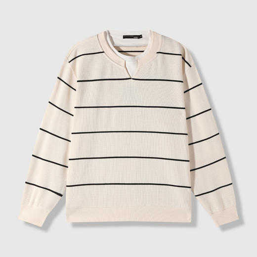 GXG男装【假两件撞色】26春季时尚简约运动休闲百搭男式圆领卫衣K&C 商品图4