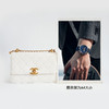 【95新】CHANEL香奈儿AS2649 B05973 10601 21A白色双金珠链条包单肩斜挎包女士260126NJS33 商品缩略图9