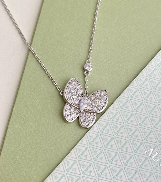 独家对版CNC数控精雕 精工高定 梵克雅宝VCA满钻蝴蝶项链 满钻的小蝴蝶，超级闪✨浪漫的蝴蝶常被视为忠贞爱情的化身！亮晶晶谁带谁好看 商品图4