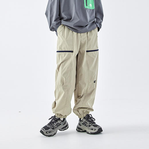 预售4.21发 蓝汽水2026春季男童户外山系束脚长裤防泼水青少年轻量口袋机能裤 商品图2