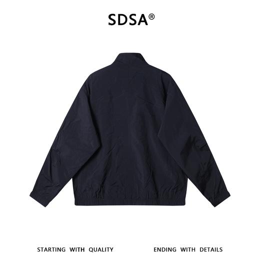 266093SDSA男士春夏新款痞帅男装潮牌时尚纯色拉链立领夹克外套百搭宽松 商品图4
