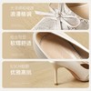 ZHR尖头绸缎帮面蝴蝶结8.5cm增高细跟鞋2026春新款通勤百搭高跟鞋 商品缩略图5