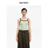 SELFWHO天丝亚麻混纺复古绿色吊带背心女2026春新款高弹显瘦上衣 商品缩略图0