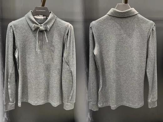 St家新款早春女士长袖上衣来啦！老渠道原单❗️上身非常轻盈, 面料顺滑亲肤又透气, 感觉可以从春天穿到秋天, 实用性超高, 修身但不紧身, 舒适性极好, 领结设计时髦且优雅, 带来些许别致趣味！ 商品图4