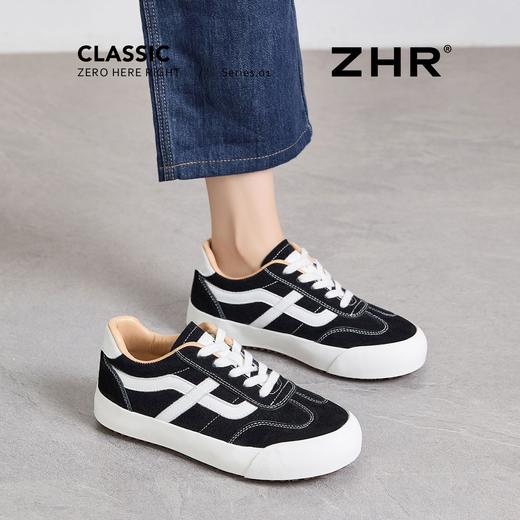ZHR复古帆布鞋女2026春季新款百搭ins学生休闲鞋透气内增高运动鞋 商品图6