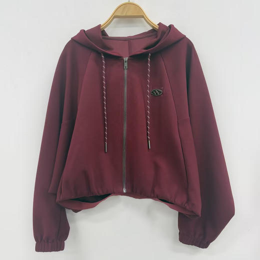 NC连帽大廓形拉链卫衣外套50707（红）秋季253060120321 商品图1